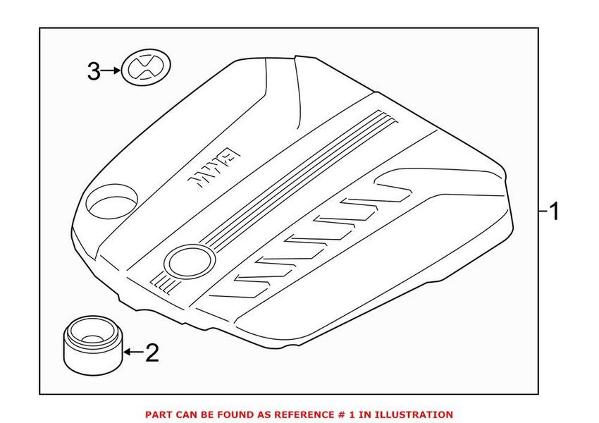 BMW Engine Cover 11148513453